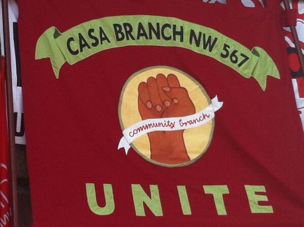 SheilaColeman96's tweet image. Our new banner for Unite Casa community had it's first outing today at Enuf is Enuf demo in Liverpool