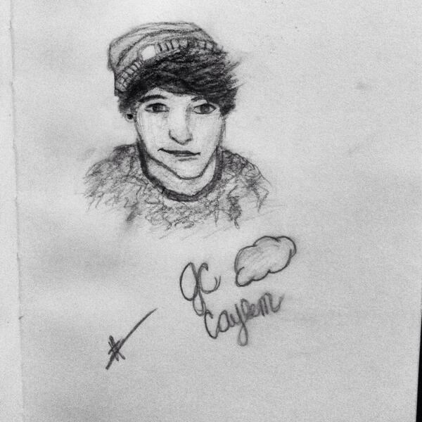 O2Ltea's tweet image. I drew @jccaylen it sucks but I tried :)