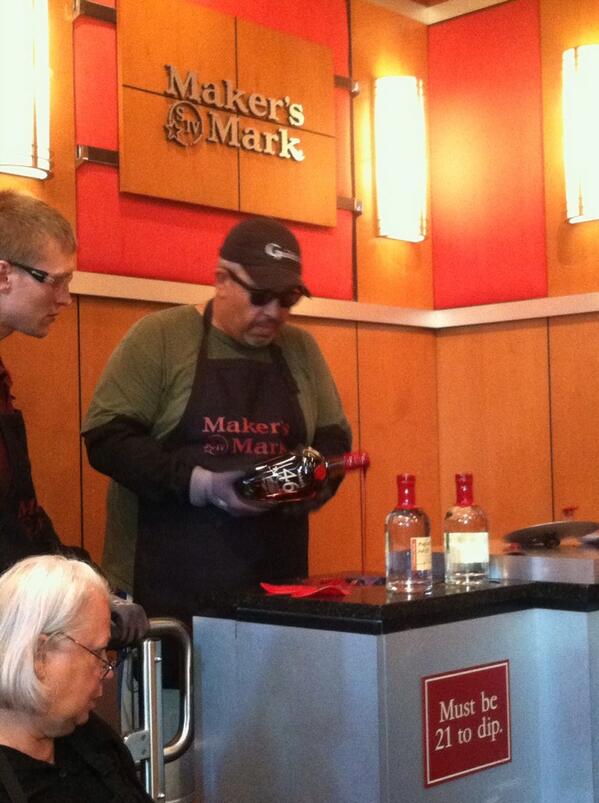 Guido doing some research and development at Markers Mark Distillery in Kentucky