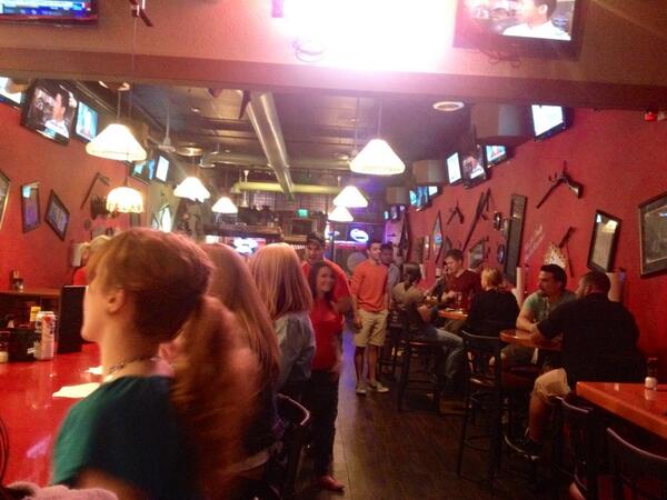 BillBrownFW's tweet photo. Red Rok is doing a great business on the Landing! Texas barbecue. http://t.co/6qHRu363Im