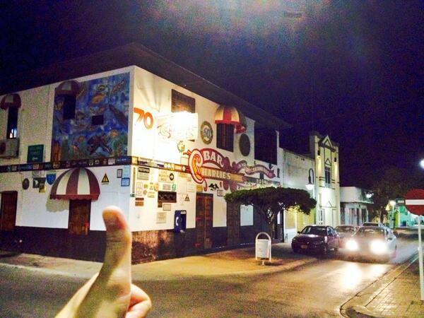 Night time shot (thumbs up)