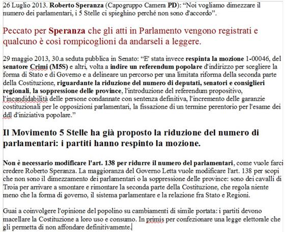 RT! #Speranza (#PD) "Noi vogliamo dimezzare numero parlamentari,#M5S ci spieghi perché non sono d'accordo"

Amnesia?