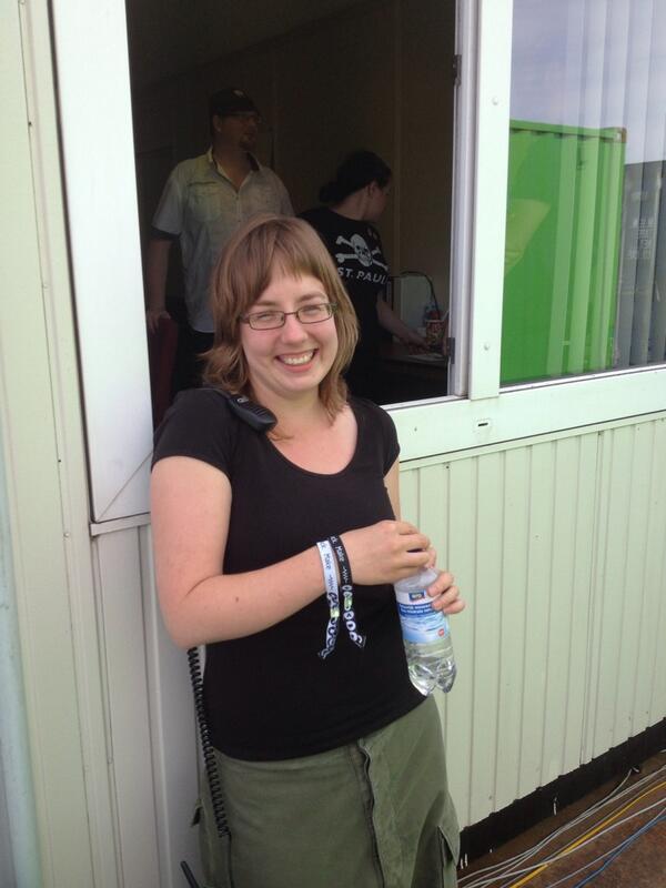 ohm2013's tweet image. The first #OHM2013 bracelets on the arm of @Spiderwebz!