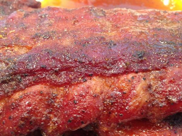 Rack before we chop chop and chomp chomp #bbq  #pig #ribs #BBQ2013 <a href="/FoodNetwork/">Food Network</a> <a href="/Lord_of_Q/">Myron Mixon</a> <a href="/KCStyleBBQ/">Kansas City BBQ</a> <a href="/kcbarbque/">Kansas City BBQ Blog</a>