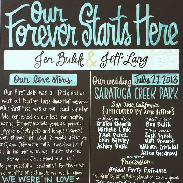 jonexp's tweet photo. Congratulations Jen &amp; Jeff - we're truly grateful to have been part of your special day! http://t.co/n1zXnXhYoh