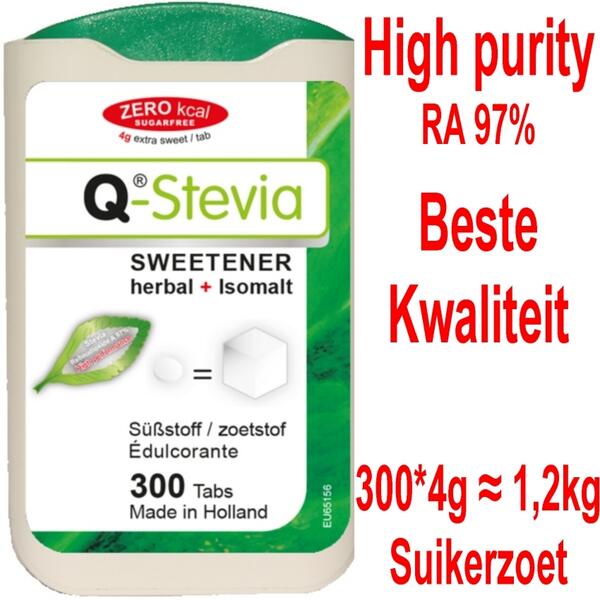 Q-Stevia@onlinegewicht made in Holland. Kijk op SteviaSweetshop.nl voor de beste progamma en kwaliteit en prijs!