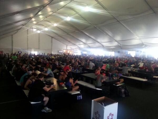 CFGFanZone's tweet photo. The AC is working just fine in the Beer Garden. #CrossFitGames http://t.co/3eEmXuPpOL