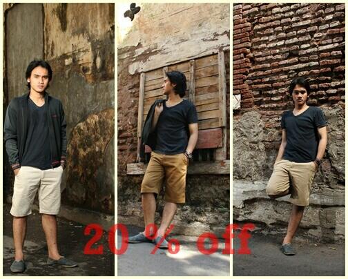 Atau chino short pant, cuma IDR 140.000 gan