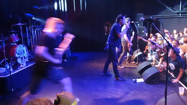 anti_vigilante's tweet image. Here's a pic of @AVSean playing with Leftover Crack in Graz. Tonight we're in Frankfurt.
