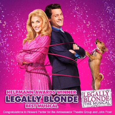 We are proud to announce that Legally Blonde has been awarded Best Musical at the 2013 <a href="/HelpmannAwards/">Helpmann Awards</a>!