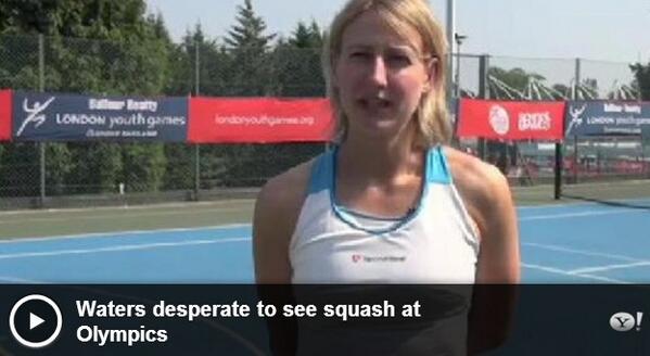 SquashSite's tweet photo. British Champion Alison Waters desperate to see squash in the Olympics ...  #Vote4Squash http://t.co/uaMaM3XUzl http://t.co/cJRH3RzEY6