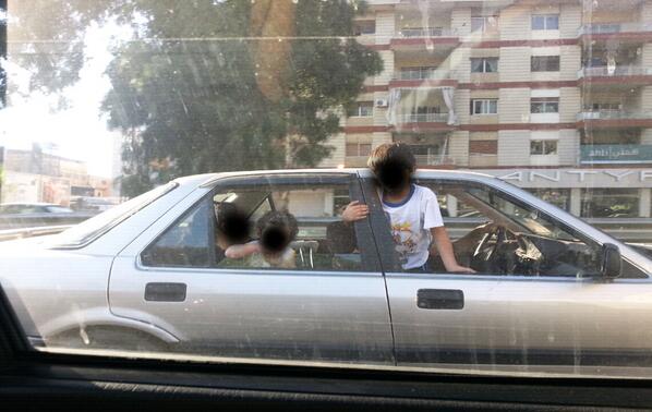 cheyef7alak's tweet photo. RT @EhLeee: @cheyef7alak on the dawra highway today. I was in the back seat. http://t.co/2dr6fPS95I