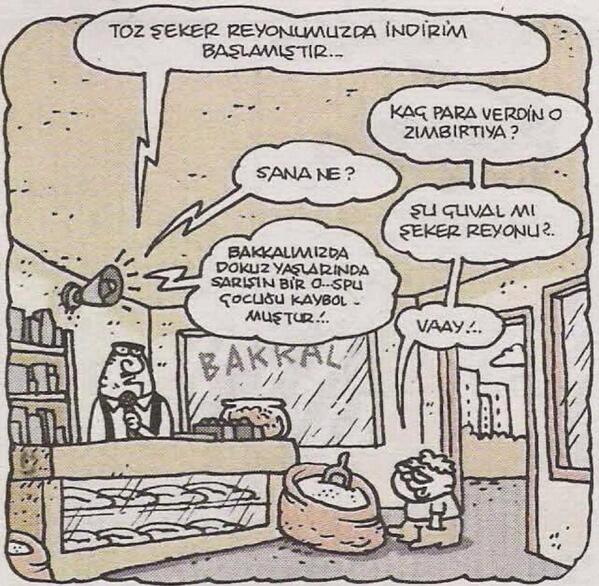 Bakkalımızda 9 yaşlarında sarışın bi o. Çocuğu kaybolmuştur :))