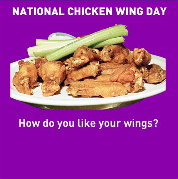 National Hot Wing Day 2025 Free Printable Oct 2025 Calendar
