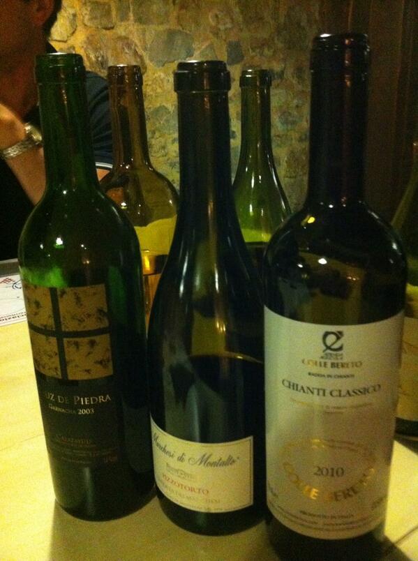 Blind tasting vini rossi Granacha 03 Catalonia Pinot Nero Marchesi di Montalto 07 Sangiovese colle Bereto 2010