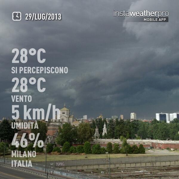 sskerry62's tweet photo. #instaweatherpro app http://t.co/dqcvzX7doU #weather now in #Milano #wx http://t.co/5nLG6zu5Tp