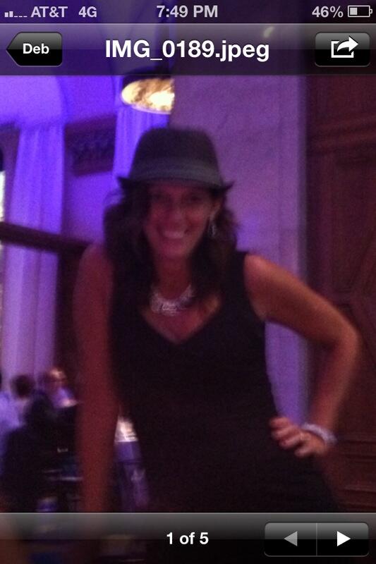 Wife looked amazing this weekend.....in my hat! Grt time w/friends @ wedding &amp; bday bash Friday &amp; sat.