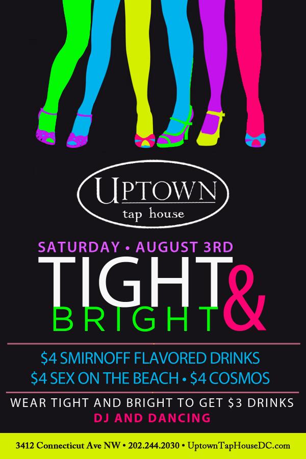 UptwnTapHouseDC's tweet photo. Uptown Tap House hosts it's first Tight and Bright Party this Saturday! http://t.co/7EDfDB2sNT