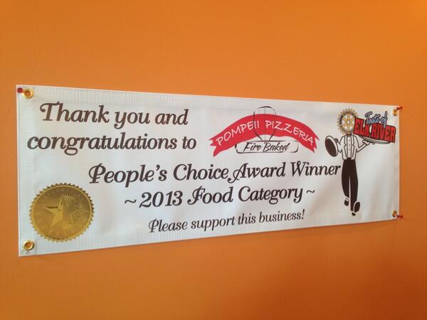 Pompeii Pizzeria got best Food at The Taste of Elk River