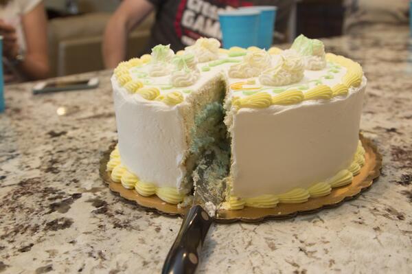 Gender Reveal Cakes shows another Powers Boy! Congrats to my brother and his wife :)