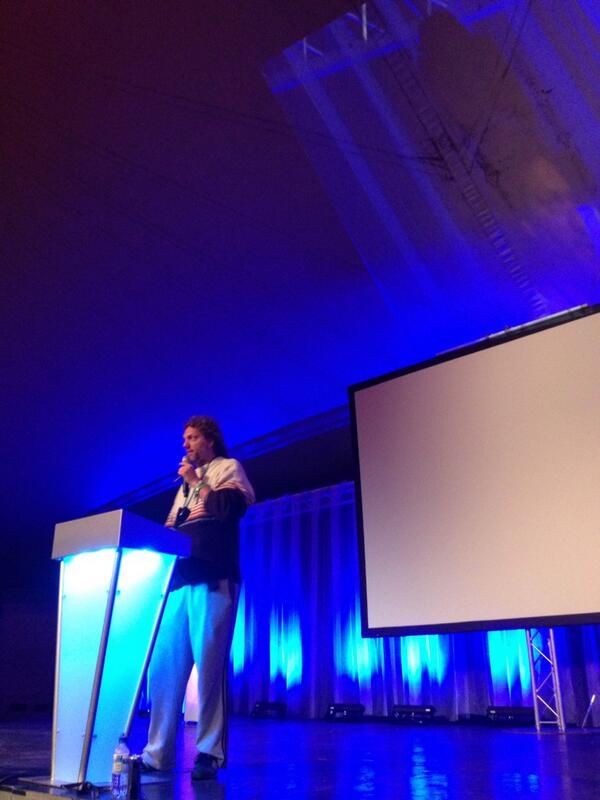 ohm2013's tweet image. .@gmcohm on stage in T1.