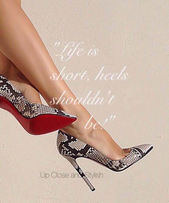 UpCloseNstylish's tweet photo. @Brian_Atwood - "Life is short, heels shouldn't be!" http://t.co/J53K8TpRnd