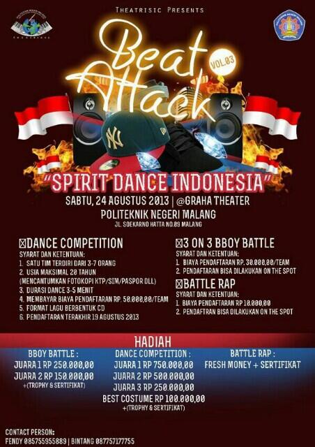dndyhutama's tweet photo. Bantu RT min. Come and join, Beat Attack! Coming soon on August cc: @InfoMalangRaya @InfoMalangSuper @infomalang2 http://t.co/BJLSHFjzFE