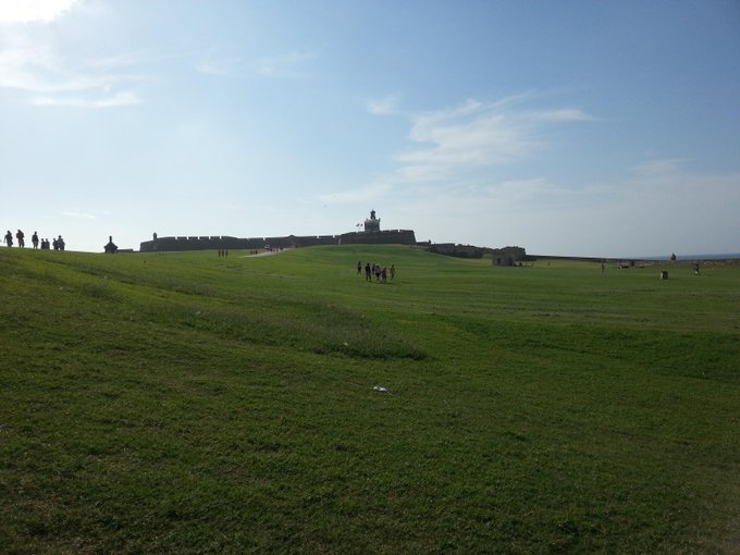Visited the El Morro Spanish fort in old San Juan today w/ my fam! It's over 500 years old, and standing