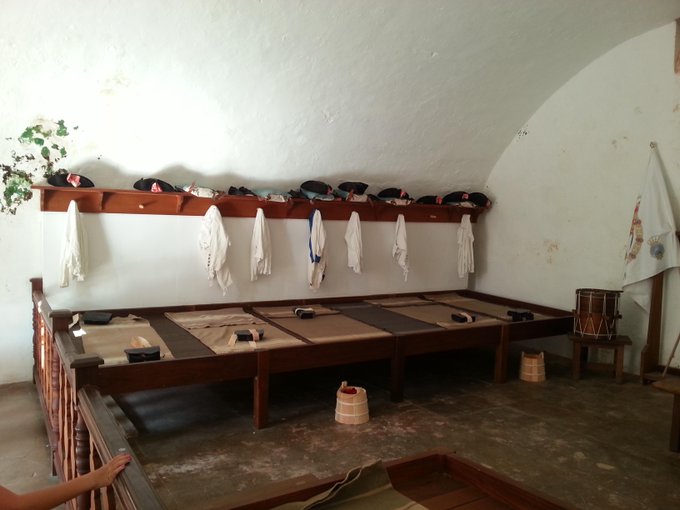Sleeping Quarter's at El Morro... at 1st glance I thought those were straight jackets.... http://t.c<a href="/tag/xrco"class="tags"><span>#xrco</span></a>