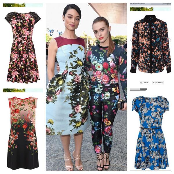 Oasis_CoventGdn's tweet image. #TeenWolf cast are rocking the floral print! A must have print for summer. #statementprint #perfectpickings #Oasis