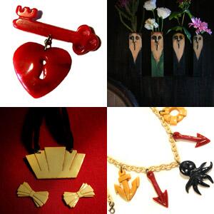 sharuruspace's tweet image. A Plastic Jewelry &amp;amp; Arty.　20世紀初頭の世界観を愛する人間が、プラスティックをメイン素材に、アンティーク由来の装飾品を制作しながら、2つのブランドを展開しています sharuruspace.com/brandlist/apla…