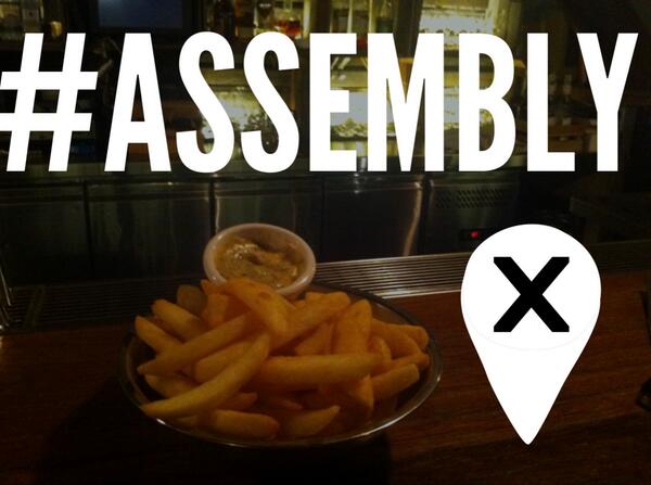 InAndAroundBlog's tweet image. What they don&apos;t have is this delicious serving of fries with truffle-cheese sauce that Assembly Bar has on offer....