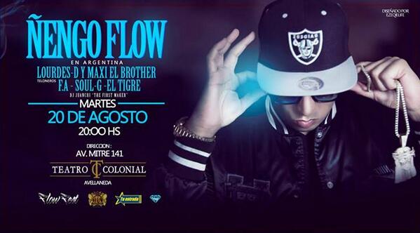MARTES 20/8 20HS #TeatroColonia SHOWS <a href="/Nengo_Flow/">ÑengoFlow</a> <a href="/SOULGMUSIC/">SOUL-G</a> <a href="/MAXIELBROTHER/">Maxi El Brother </a> &amp; <a href="/LOURDES_D/">Lourdes D</a> @DJ_JuanChii <a href="/ElTigre_ok/">El Tigre</a>
