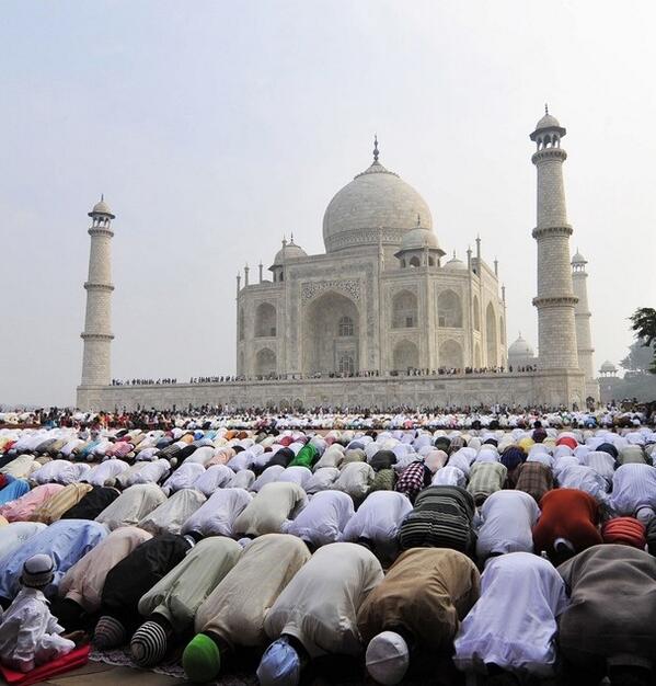 Vanoosk's tweet photo. صلاة العيد من تاج محل 
Agra, Uttar Pradesh, India

Photo by Boaz Rottem http://t.co/sGSJB9lsos