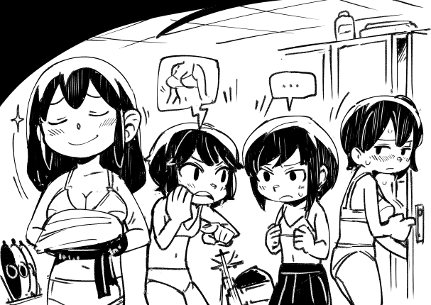 お絵描き:艦これ 更衣室 