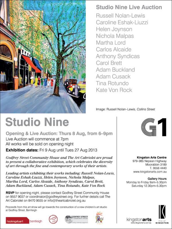 Come along to this art show next week and support the new kids' art centre at Godfrey St Community House, Bentleigh