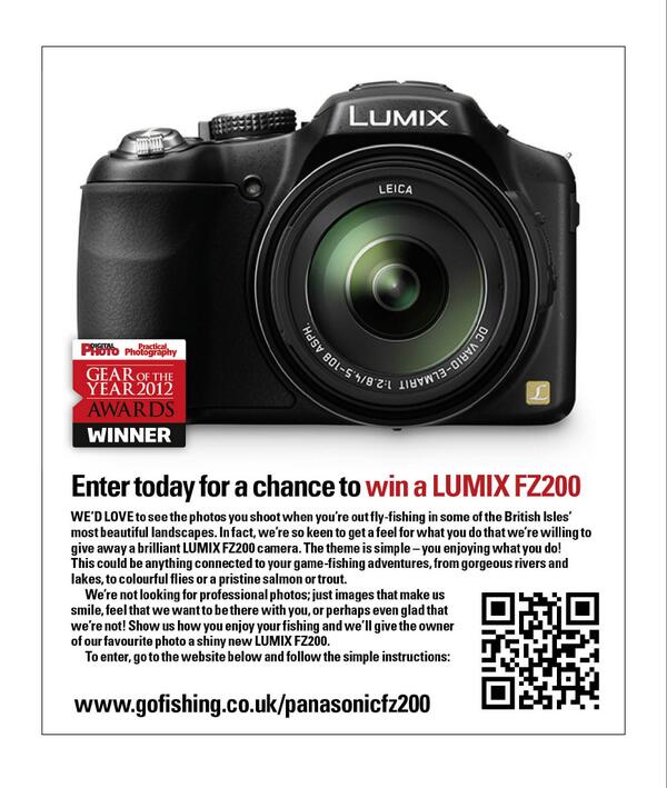 GoFishingUK's tweet photo. There's still time to enter the T&amp;S Panansonic competition
http://t.co/6V6a5RkMiQ
#Competition 
#Fishing 
#Camera http://t.co/SBYHNgwEZ5