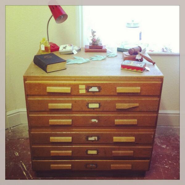 nesthull's tweet photo. New in, vintage plan drawers . Unique storage for any room http://t.co/eb8hVVat9Y