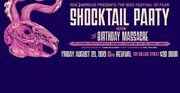 <a href="/RueMorgue/">bog body</a> 's Festival of Fear Shocktail Party. Jooooiiinnn us!
facebook.com/events/3740333…