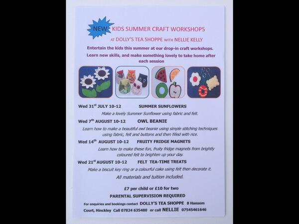 DollysTeaShoppe's tweet photo. Come along and join us for a couple of hours with our new kids sessions next 3wks only ! http://t.co/uOqj0kQVB2