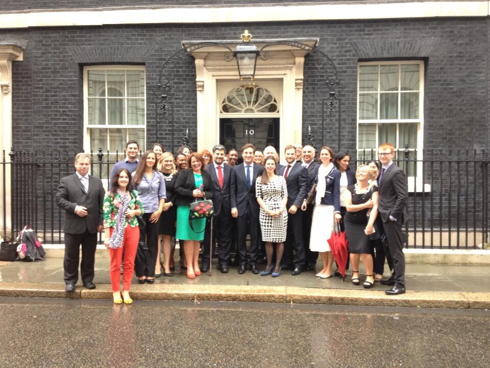 Enterprise Nation at Downing Street. Enterprise Nation delegation at Downing Street