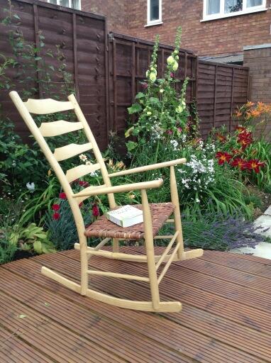GreenWoodPro's tweet photo. Got to be the place to be on a warm afternoon. My favourite Rocking Chair on the deck, in the garden. http://t.co/rm5xvnfiB7