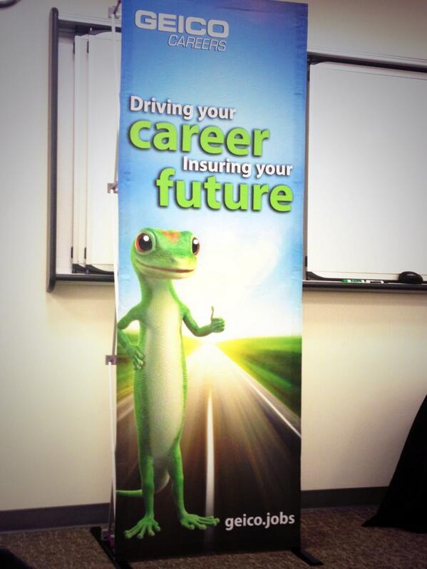 Geico Careers On Twitter Our New Job Fair Banner Great Job