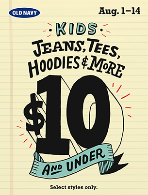 Come out to Old Navy at Nut Tree this weekend for great #backtoschool and #kidsfashion deals!
