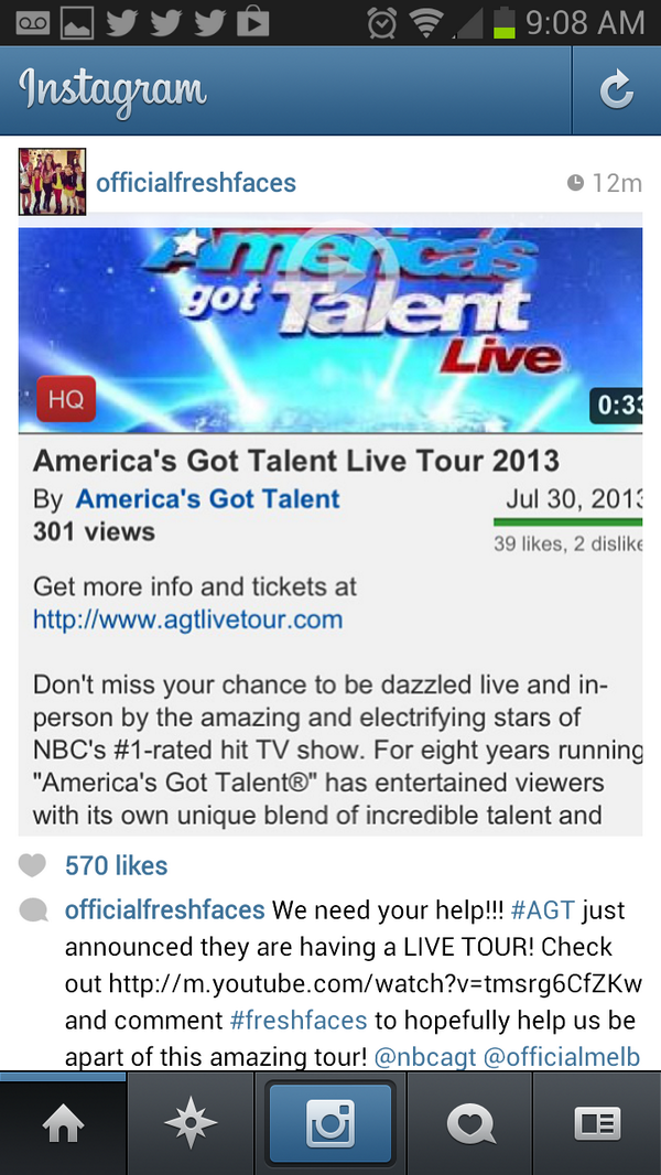 Omg! Look what #AGT just announced! Please help us! go and comment #freshfaces!