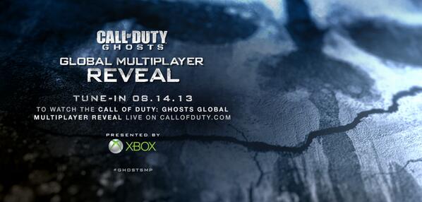 CallofDuty's tweet image. RT if you'll be watching #GhostsMP LIVE Multiplayer Reveal on @Xbox Live &amp;amp; CallofDuty.com, Aug.14 10:30am PDT