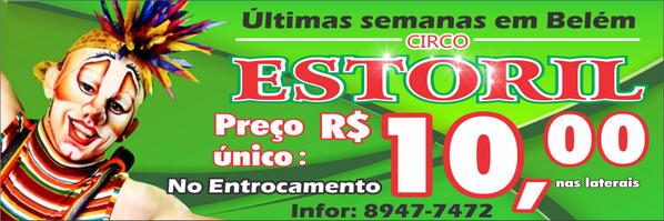 diariofmbelem's tweet photo. Dê RT neste TT e concorra a 01 par de ingressos para o CIRCO ESTORIL... @diario_fm 92.9MHz... http://t.co/zQ9Pi3H6PJ