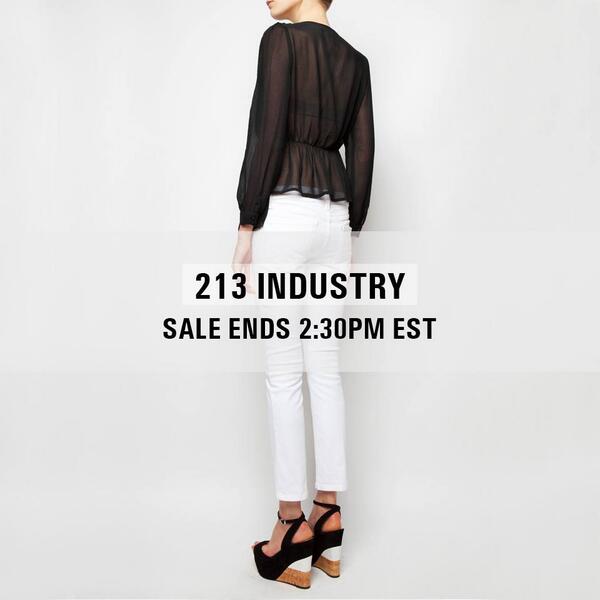 ShopTheVolts's tweet photo. Ladies! Last chance to shop the 213 Industry sale at The Volts! Sale ends at 2:30 PM EST. https://t.co/yMBuFSn0Lr http://t.co/YFwUXBXj3W