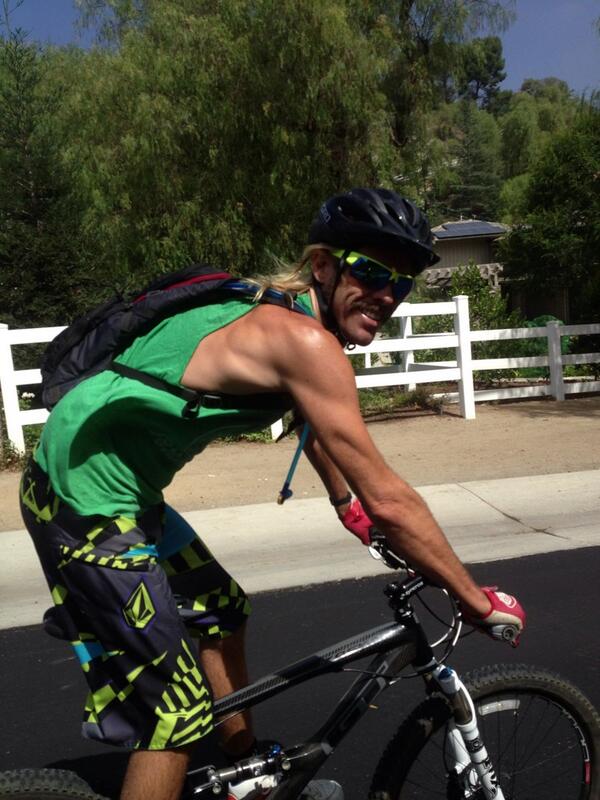 HawkinsHair's tweet photo. Biking...two tickets to the gun show. http://t.co/NfzGBlHe6G