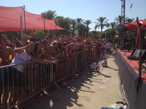 anybots's tweet photo. Our QB surfing the crowd @CocaCola's #Summer event in Israel. http://t.co/y7Tm0qUi0E